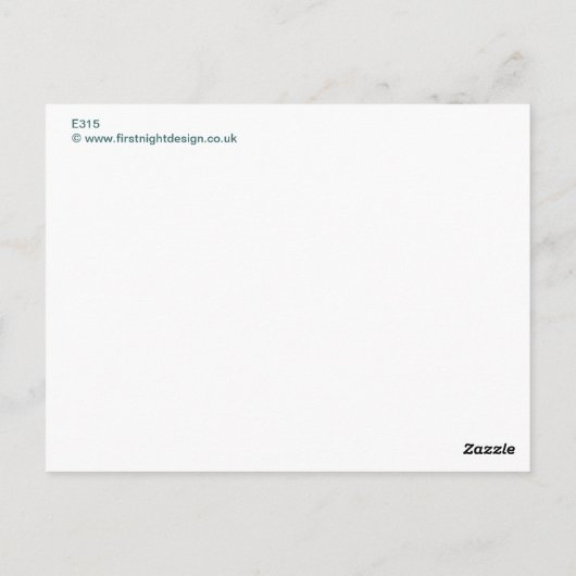 Die schöne Brücke Postkarte (Rückseite)