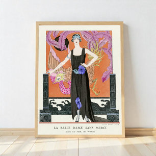 Die schöne Dame ohne Erbarmen von George Barbier Poster
