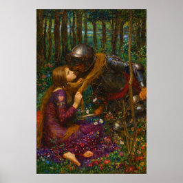 Die schöne Dame ohne Erbarmen von Waterhouse Poster