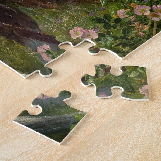 Die schöne Dame ohne Gnade von Frank Dicksee Puzzle (Seite)