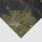 Die schöne Dame ohne Gnade von Frank Dicksee Seidenpapier (Detail)