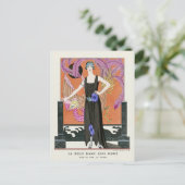 Die schöne Dame ohne Gnade von George Barbier Postkarte (Stehend Vorderseite)