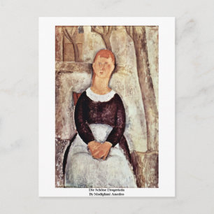 Die Schöne Drogeristin von Modigliani Amedeo Postkarte