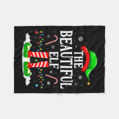 Die schöne Elf Funny Xmas Matching Family Chris Fleecedecke (Vorderseite (Horizontal))