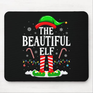 Die schöne Elf Funny Xmas Matching Family Chris Mousepad