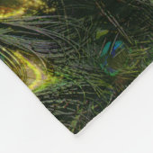 Die schöne Fantasie-funkelnd Pfau-Feder der Frauen Fleecedecke (Ecke)