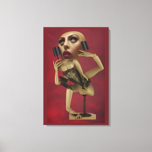 Die schöne Figur Leinwanddruck (Vorderseite)
