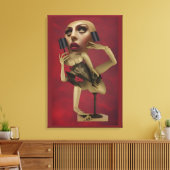Die schöne Figur Leinwanddruck (Insitu (Wohnzimmer))