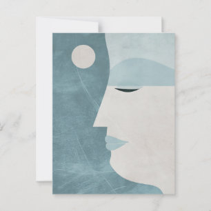 Die schöne Frau Boho Postkarte