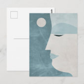 Die schöne Frau Boho Postkarte (Vorne/Hinten)