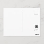 Die schöne Frau im Dachgeschoss Postkarte (Rückseite)