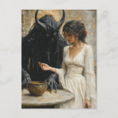 Die schöne Frau und der Dämon Postkarte (Vorderseite)