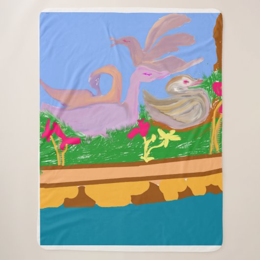 Die schöne Gans am Meer Sherpadecke (Vorderseite)