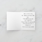 Die schöne gelbe Rose, die an Sie denkt, kardieren Karte (Innenseite)