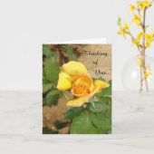 Die schöne gelbe Rose, die an Sie denkt, kardieren Karte (Gelbe Blume)