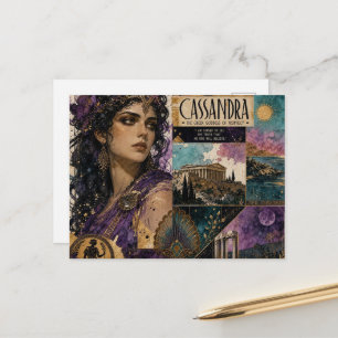 Die schöne griechische Göttin Cassandra Postkarte