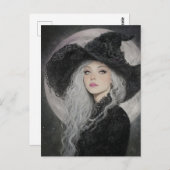 Die schöne Hexe Postkarte (Vorne/Hinten)