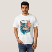 Die schöne Katze 🐱 miau T-Shirt (Vorne ganz)