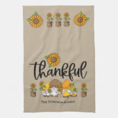 Die schöne kleine Sonnenblumenfamilie Geschirrtuch (Vertikal)