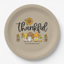 Die schöne kleine Sonnenblumenfamilie Pappteller