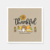 Die schöne kleine Sonnenblumenfamilie Serviette (Vorderseite)