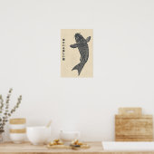 die schöne Koi-Fische im Meer Poster (Küche)