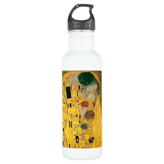Die schöne Kunst des Kusses (Klimt) Trinkflasche (Vorderseite)