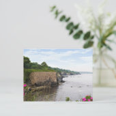 Die schöne Küste der Insel Newport Rhode Postkarte (Stehend Vorderseite)