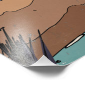 Die schöne Landschaft Fotodruck (Ecke)