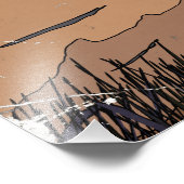 Die schöne Landschaft Fotodruck (Ecke)