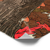 Die schöne Landschaft im Herbst Poster (Ecke)