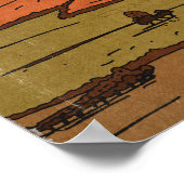 Die schöne Landschaft im Herbst Poster (Ecke)