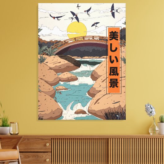 Die schöne Landschaft Leinwanddruck (Insitu (Wohnzimmer))