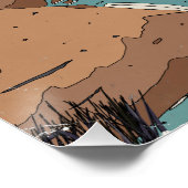 Die schöne Landschaft Poster (Ecke)
