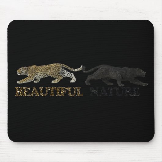 Die schöne Leopardenlandschaft Mousepad (Vorne)