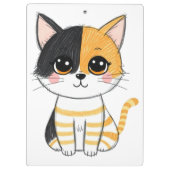 Die schöne Mischief-Katze Klemmbrett (Rückseite)