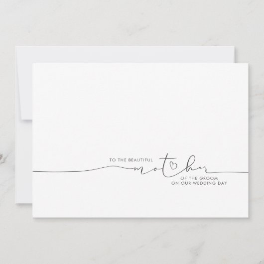 Die schöne Mutter der Groom-Braut-Botschaft (Vorderseite)