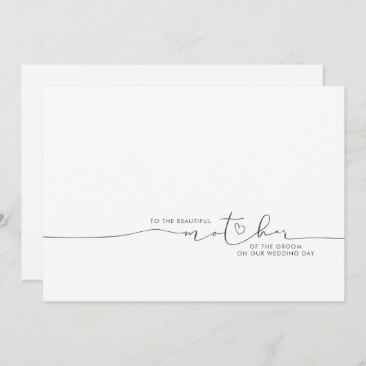 Die schöne Mutter der Groom-Braut-Botschaft (Vorne/Hinten)