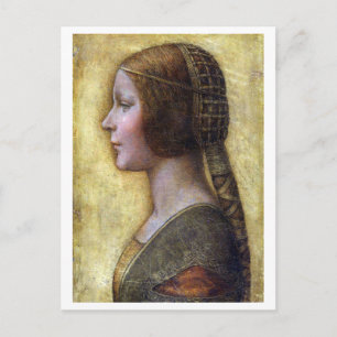 Die schöne Prinzessin Leonardo da Vinci Postkarte