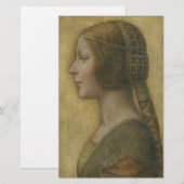 Die schöne Prinzessin (von Leonardo da Vinci) Briefpapier (Vorne/Hinten)