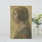 Die schöne Prinzessin (von Leonardo da Vinci) Briefpapier (Stehend Vorderseite)