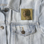 Die schöne Prinzessin (von Leonardo da Vinci) Button (Beispiel)