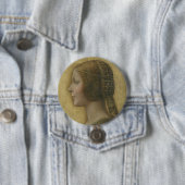 Die schöne Prinzessin (von Leonardo da Vinci) Button (Beispiel)