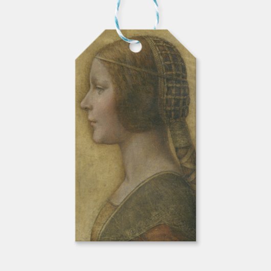 Die schöne Prinzessin (von Leonardo da Vinci) Geschenkanhänger (Vorderseite)