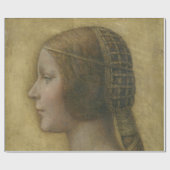 Die schöne Prinzessin (von Leonardo da Vinci) Geschenkpapier (Flach)
