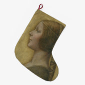 Die schöne Prinzessin (von Leonardo da Vinci) Großer Weihnachtsstrumpf (Vorderansicht (hängend))