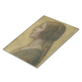 Die schöne Prinzessin (von Leonardo da Vinci) Notizblock (angewinkelt)