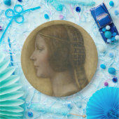 Die schöne Prinzessin (von Leonardo da Vinci) Pappteller (Party)