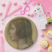 Die schöne Prinzessin (von Leonardo da Vinci) Pappteller (Party)