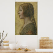 Die schöne Prinzessin (von Leonardo da Vinci) Poster (Küche)